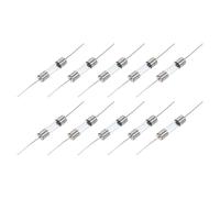 QUARKZMAN 10Pcs Fusibles à Tube en Verre, Axiaux avec Fil de plombs 5x20mm 10A 250V pour Remplacer ou Réparer de Nombreux Appareils Électroniques Domestiques (F10A)