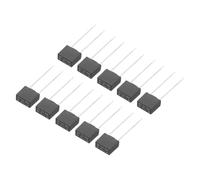 QUARKZMAN 10Pcs Fusibles Miniatures Carrés à Montage DIP à Action Lente pour Pièces Électroniques PCB Réparation LCD, T4A 4A 250V, Noir