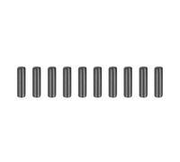 QUARKZMAN 10Pcs Goujons Cylindriques 5mm x 18mm, 304 Acier Inoxydable Chevilles D'Etagere A Bout Chanfreine Tiges De Fixation Elements De Fixation Chevilles Metalliques D'Etagere, Noir