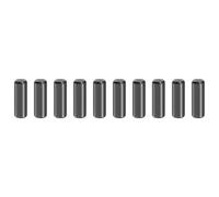 QUARKZMAN 10Pcs Goujons Cylindriques 6mm x 16mm, 304 Acier Inoxydable Chevilles Reglage Pour Etagere A Extremite Chanfreinee Elements Fixation Tiges Metalliques Chevilles Pour Etagere, Noir
