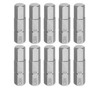 QUARKZMAN 10pcs Hexagonaux 1/4" Douille Hexagonale H6 Tête Magnétique Longueur 1" Acier CR-V Clé Hexagonale Mèche Perçage Pour Travaux Réparation Tournevis Électrique