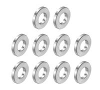 QUARKZMAN 10Pcs Inox Acier Entretoise 3/8" Alésage x 3/4" OD x 1/8" Longueur Vis Douille Plaine Finition Rond Métal Entretoise pour M10 Vis Boulons et Tiges