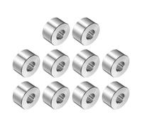 QUARKZMAN 10Pcs Inox Acier Entretoise 5/16" Alésage x 3/4" OD x 7/16" Longueur Vis Douille Plaine Finition Rond Métal Entretoise pour M8 Vis Boulons et Tiges