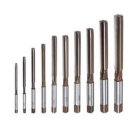 QUARKZMAN 10Pcs Jeu de Alésoirs à Main 3mm 4mm 5mm 6mm 7mm 8mm 9mm 10mm 11mm 12mm H7 Alésoir en Acier Allié Métrique à Flûtes Droites Outil de Coupe en Acier pour le Métal le Bois