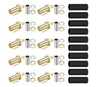 QUARKZMAN 10Pcs Kit Connecteurs SMA À sertir, Connecteur Femelle À Souder Adaptateur SMA-KY-1.5 pour Câble Coaxial RG316 RG174 RG188 RG188A LMR100