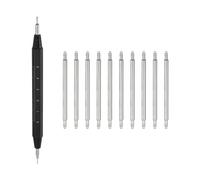 QUARKZMAN 10pcs Kit De Tiges À Ressort À Libération Rapide Largeur 24mm Diamètre 1.8mm Pins De Remplacement pour Bracelet De Montre Pins De Liens pour Bracelet Pins pour Brancards De Montre