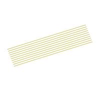 QUARKZMAN 10pcs Laiton Tiges (1mm)0.04 Pouce x (200mm)8 Pouce Laiton Solide Rond Stock Tour Barre pour Couteau Poignée Broche Bricolage Artisanat Modèle Avion