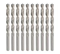 QUARKZMAN 10pcs Mèches À Creuser À Pointe Brad 5mm(0.2") Dia Tige Droite Ronde Mèches Métriques À Pointe Brad 2.05" Profondeur De Percée Mèches À Spirale Pour Menuiserie Travail