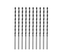 QUARKZMAN 10Pcs Mèches à Pointe de Centrage de 6mm/0.2" Dia avec Tige Droite, Mèches à Pointe Centrage Métriques en Spirale pour Menuisier, Travail Bois, Plastique, Caoutchouc, Noir 200mm