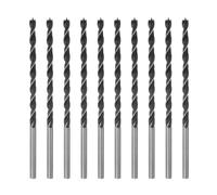 QUARKZMAN 10Pcs Mèches à Pointe de Centrage de 8mm/0.3" Dia avec Tige Droite, Mèches à Pointe Centrage Métriques en Spirale pour Menuisier, Travail Bois, Plastique, Caoutchouc, Noir 200mm