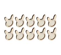 QUARKZMAN 10Pcs Mini Tambour à Broder Petit Anneau en Bois Rond Lapin Croix pointe Hoops Cercle pour DIY Pendentif Porte-Clés Cadre D'Affichage.