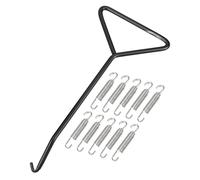 QUARKZMAN 10pcs Motos Universel Échappement Tuyau Ressort avec Crochet 65mm 2.56"