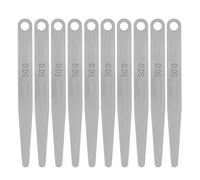 QUARKZMAN 10pcs Palpeur Jauge 0,05 mm Épaisseur Jauge 65 MN Acier Métrique Écart Outil Mesure, Lame Unique