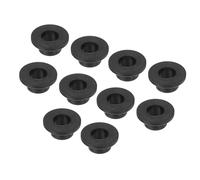 QUARKZMAN 10Pcs Passe Fils en Caoutchouc en Forme de T Diamètre de Montage 19mm, ID 14mm, Hauteur 13mm Noir Protection d'Étanchéité Passe-Câbles Flexibles pour Tuyau de Câble