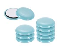 QUARKZMAN 10Pcs Patins pour Meubles, 1-1/4 Pouce Ronds Autoadhésifs Tapis Patins De Déplacement pour Meubles Protège-Sols pour Tapis Carrelage Vinyl Parquets, Bleu Ciel