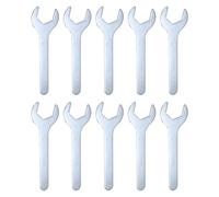 QUARKZMAN 10Pcs Petite ourche 27x140x2.6mm Métrique en Forme de U Clé Plate Simple à Fourche, Super Fine, Petite, Galvanisée, pour Réparation Automobile, Assemblage de Meubles
