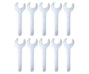 QUARKZMAN 10Pcs Petite ourche 27x140x2.6mm Métrique en Forme de U Clé Plate Simple à Fourche, Super Fine, Petite, Galvanisée, pour Réparation Automobile, Assemblage de Meubles