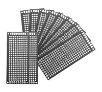 QUARKZMAN 10Pcs Platine D'expérimentation À Souder 2.76"x1.18" Noir Étain | Circuit Imprimé Double Face, Petit Circuit Imprimé Pour Projets Électroniques DIY, Applicable Aux Projets De Soudure