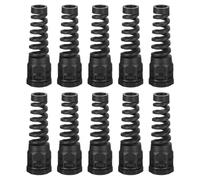 QUARKZMAN 10Pcs Presse-Étoupe Étanche, PG11 Nylon Spiral Joint de Cordon en Queue de Cochon avec Joint pour 5-10mm Fixation de Câbles et d'Appareils en Fil Métallique, Noir