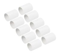 QUARKZMAN 10Pcs PVC Tube PVC Conduit Coupler Raccords Droits Efficacité 32 mm Raccord De Terminaison Connecteurs Pour Tuyau Domestique Conduit Électrique Blanc