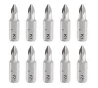 QUARKZMAN 10pcs PZ1 Tournevis À Embout 1/4" Tige Hexagonale 25mm/1" Longueur Magnétique Phillips À Fente Embouts Hexagonaux Acier S2 Embout De Tournevis