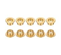 QUARKZMAN 10Pcs Roulements À Manchon À Bride, Alésage 10mm x OD 12mm x Longueur 8mm, Bague Auto-Lubrifiante En Bronze Fritté