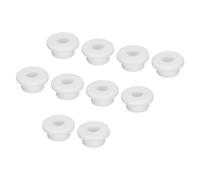QUARKZMAN 10Pcs Support D'Œillet en Caoutchouc de Type T, Diamètre 19mm (26X9X14mm), Protection de Joint, Bouchons de Trous Flexibles Pour Tuyau de Câble Blanc