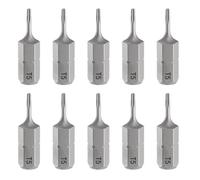 QUARKZMAN 10pcs T5 Embout de Tournevis Torx 1/4" Tige Hexagonale 25mm/1" Longueur Magnétique Tête Étoile à 6 Pans Acier S2 Embout de Tournevis