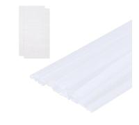 QUARKZMAN 10pcs Tiges De Soudage En Plastique, 39" Bandes De Réparation PP Pour Soudure Avec Treillis De Renfort Pour Pare-Chocs De Voiture, Réparation De Kayak, Soudeur Plastique, Blanc