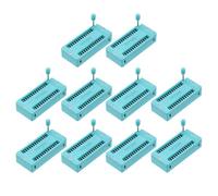QUARKZMAN 10Pcs Universal IC Test ZIF Socket 28 Pin 2.54mm Pitch DIP Integrate Socket Pour Microcontroller, Chip, Breadboard
