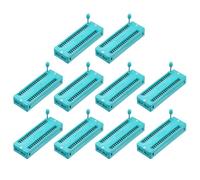 QUARKZMAN 10Pcs Universal IC Test ZIF Socket 40 Pin 2.54mm Pitch DIP Integrate Socket Pour Microcontroller, Chip, Breadboard