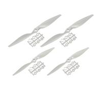 QUARKZMAN 10x5, 15x8 Hélice Rc Hélices 2 Lames Ailes Grises avec Bagues d'Adaptation pour Avion Électrique, Paquet de 2