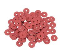 QUARKZMAN 110 Pcs Rondelles Plates M3 en Fibre, Rondelles d'Isolation 3mm ID 12mm OD 1mm Épais Joints en Papier d'Acier Rouge pour Serrage de Machines Plomberie Réparation Générale