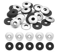 QUARKZMAN 110Pack Rondelles D'Étanchéité En Acier Carbone Revêtu EPDM, 1/4" x 3/4" Rondelle De Coussin Néoprène Pour Vis Boulons Machines (M6.3x19mm)