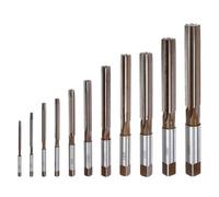 QUARKZMAN 11Pcs Jeu de Alésoirs à Main 3mm 4mm 5mm 6mm 8mm 10mm 12mm 14mm 16mm 18mm 20mm H8 Alésoir en Acier Allié Métrique à Flûtes Droites Outil de Coupe en Acier pour le Métal le Bois