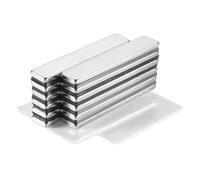QUARKZMAN 12 Pcs Aimant Autocollant Rectangulaire 50x10x3mm Aimants Extra Puissants Petits Plats Fixation Magnétique pour Bureaux, Tableaux Magnétiques, Armoires de Cuisine, Artisanat