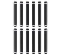 QUARKZMAN 12 Pcs Entretoise en Verre, 1/2" x 4" Vis Publicitaires à Double Tête en Acier Inoxydable, Supports Muraux, Matériel pour Support de Panneau en Verre Acrylique, Noir