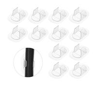 QUARKZMAN 12 Pcs Support De Tuyau De Vidange De Lave-Linge (Adapté Aux Tuyaux De 22-28 mm OD) - Fixation Autocollante Sans Perçage Guide Clip Support Pour Vidange De Lave-Linge/Bac.