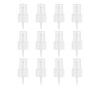 QUARKZMAN 12 Pcs White Spray Top, 24/410 Fine Mist Sprayer Reusable Replacement Spray Bottle Pump Plastic Top pour Cosmetic Perfume and Body Sprays Bottle