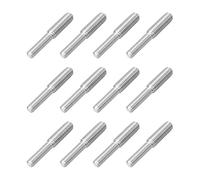 QUARKZMAN 12 Pièces Vis de Réduction à Double Tête, M4 x 15mm à M5 x 15mm Boulons Filetés à Double Extrémité en Acier Inoxydable 304 pour Fixation d'assemblage de Machines de Meubles