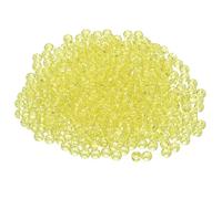 QUARKZMAN 1200 Perles De Pony Jaunes 6x9mm En Acrylique Perles En Vrac En Plastique Pour Collier Porte-Clefs Fabrication De Bijoux Bracelets Tissage De Cheveux, Jaune Brillant