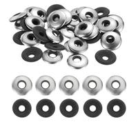 QUARKZMAN 120Pack Rondelles D'Étanchéité En Acier Inoxydable EPDM, 1/4" x 5/8" Joint En Néoprène Pour Vis Boulons Machines (M6.3x16mm)