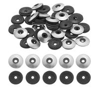 QUARKZMAN 120Pack Rondelles D'Étanchéité En Acier Inoxydable EPDM, #10 x 9/16" Rondelle De Coussin Néoprène Pour Vis Boulons Machines (M4.8x14mm)