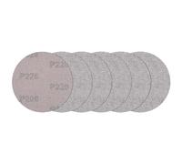 QUARKZMAN 125mm Disque de Ponçage à Mailles, 50pcs 220 Grain Papier de Verre Sans Poussière pour Plâtre Disques de Ponçage à Boucle et Crochet pour Plâtre Sol