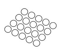 QUARKZMAN 12mm x 10mm x 1mm Nitrile Caoutchouc Joints toriques x 20 Pièces Rond Joint Rondelle pour Robinet Plomberie Réparation Étanchéité Connexion [Noir]