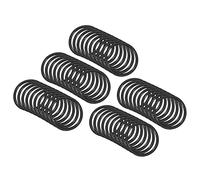 QUARKZMAN 12mm x 10mm x 1mm Nitrile Caoutchouc Joints toriques x 50 Pièces Rond Joint Rondelle pour Robinet Plomberie Réparation Étanchéité Connexion [Noir]