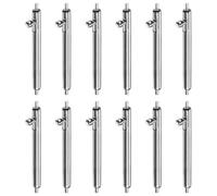 QUARKZMAN 12pcs 17mm Barres De Ressort À Libération Rapide 1.8mm Diamètre Acier Inoxydable Épingles De Remplacement pour Bracelet De Montre Épingles pour Attaches De Bracelet