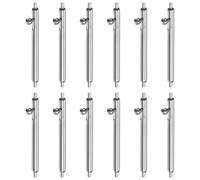 QUARKZMAN 12pcs 18mm Barres De Ressort À Libération Rapide 1.5mm Diamètre Acier Inoxydable Épingles De Montre Remplacement Épingles De Bracelet Attaches pour Watch Band Straps