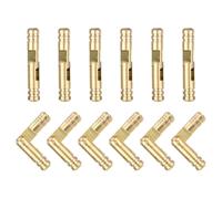 QUARKZMAN 12Pcs Charnière à Barillet Invisible en Laiton, 30x5mm Charnières, Support Pliable, Charnière Cylindrique Cachée pour Porte d'Armoire de Boîte à Souvenirs de Bricolage