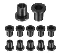 QUARKZMAN 12Pcs Douilles à Bride en Plastique ID 6mm X OD 8.13mm X Longueur 12mm Douilles en Nylon, Blanches
